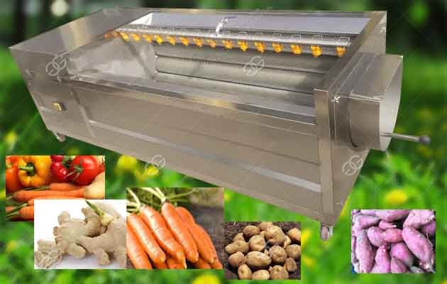 potato washing and peeling machine