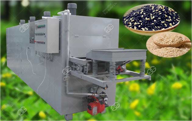 New Designed Belt Type Sesame Roasting Machine|Continuous Nut Roaster