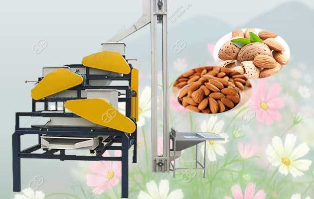 almond shelling machine three stage