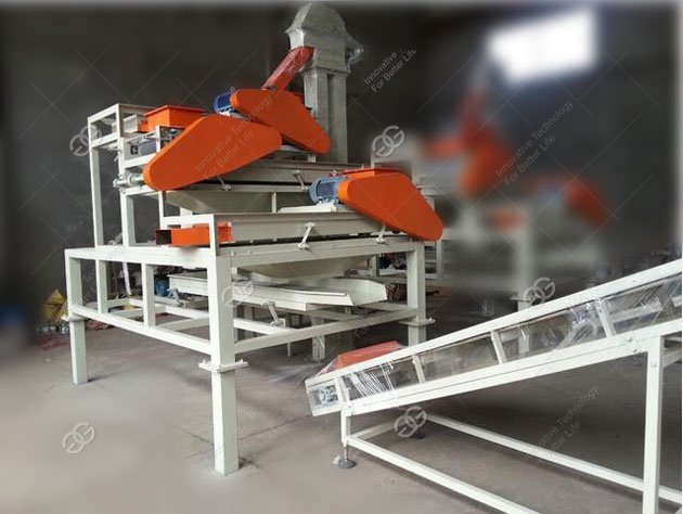 almond shelling machine three stage