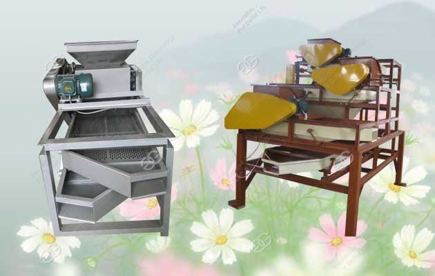 Almond Shelling Machine Working Video