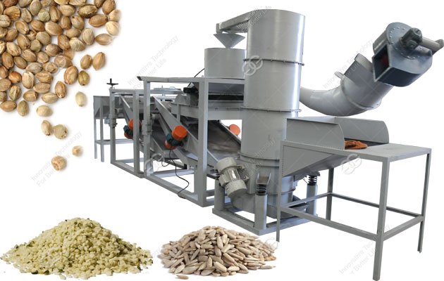 hemp seeds hulling machine