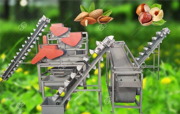 Three Stage Almond Shelling Line