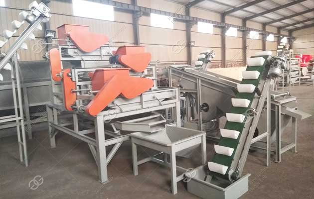 Three Stage Hazelnut Shelling Line