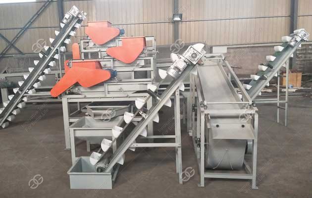 Almond Shell Cracking Production Line